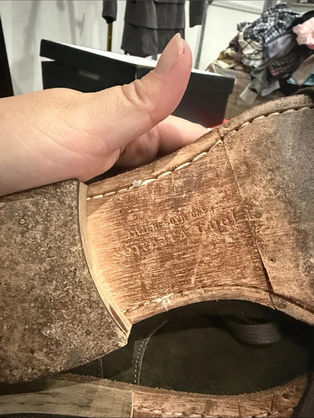John Varvatos Olive Suede Chukka Lace-Up Boots